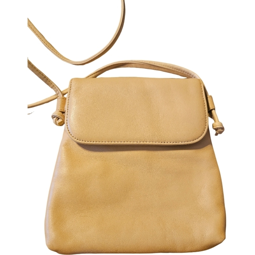 Giani Bernini Nappa Leather Soft Yellow Crossbody Bag